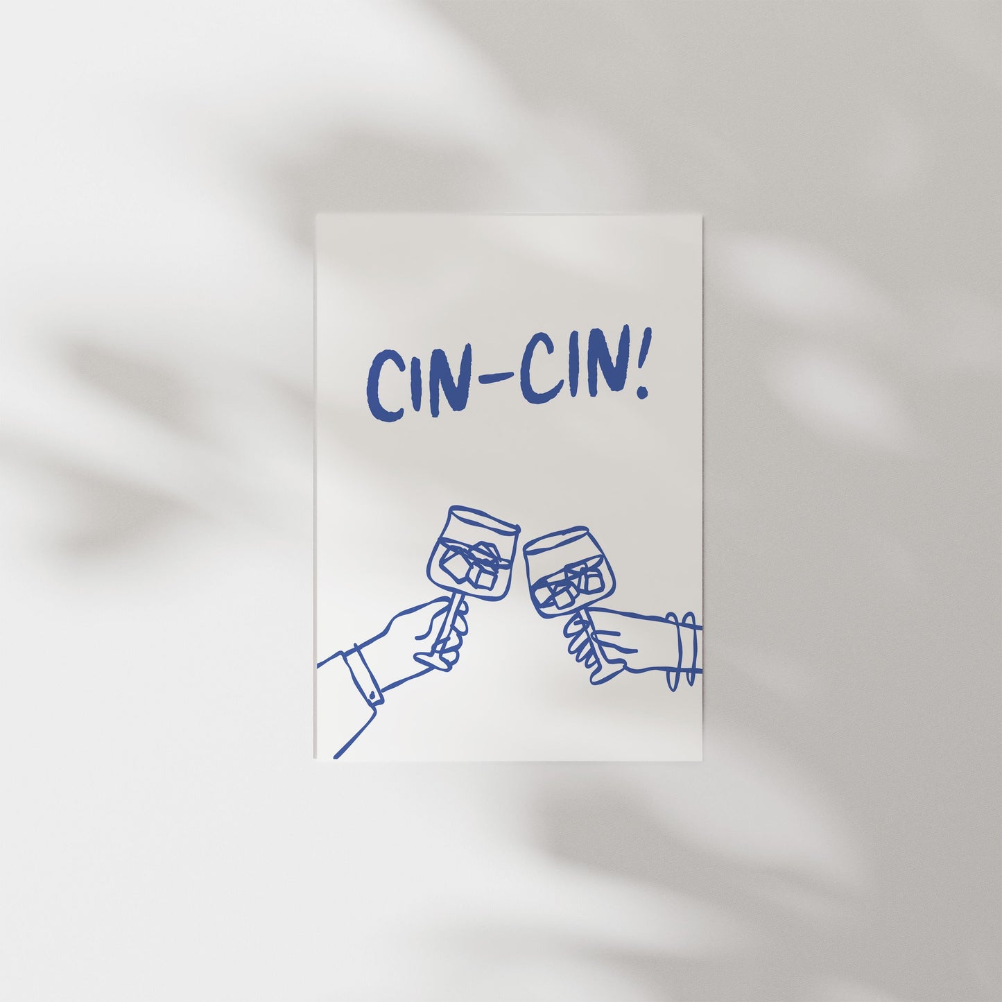 Customizable Cin-Cin! Italian Art Print Poster ONLY, Kitchen Wine Wall Art, Wall Decor for Wine Lovers, Italy Poster, doodle print