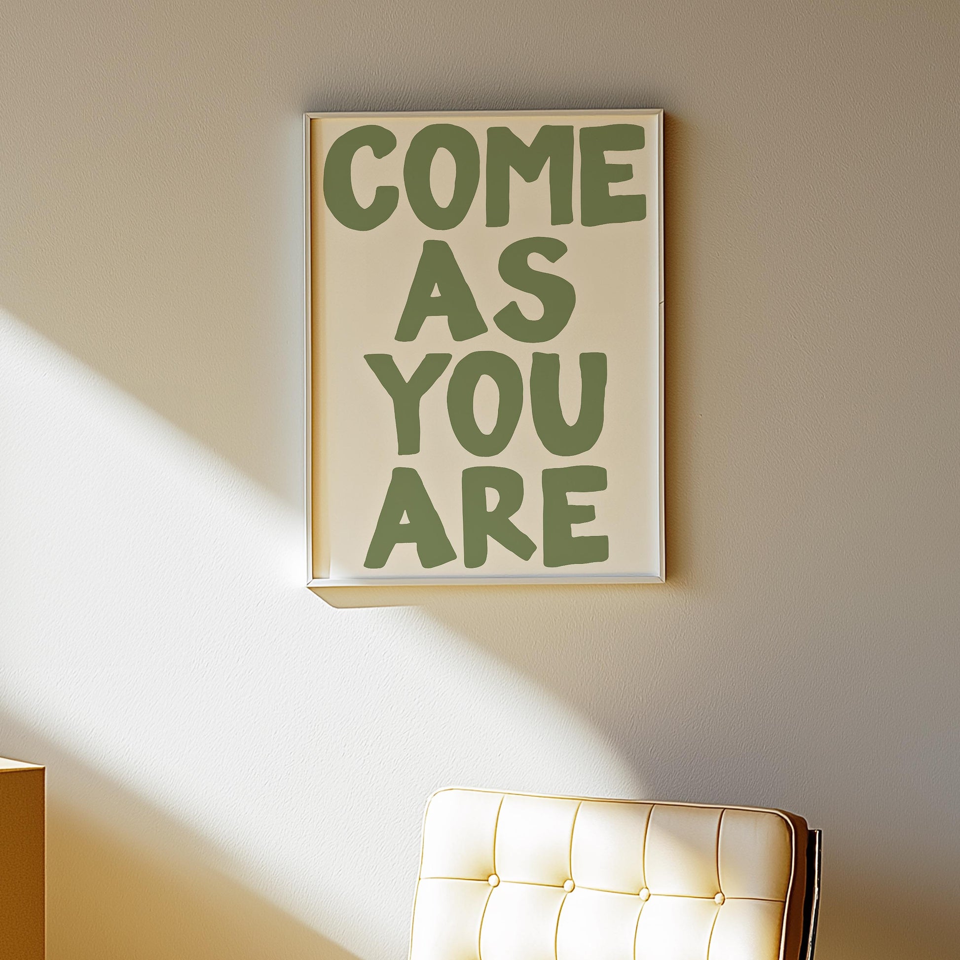 Customizable Come As You Are, Art Print Poster ONLY, Hallway Art, Entryway Wall Decor, Porch Welcome Poster