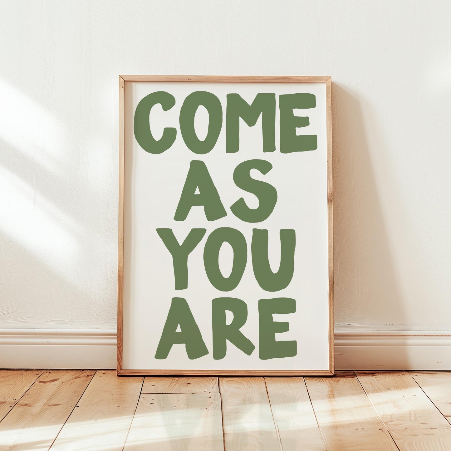 Customizable Come As You Are, Art Print Poster ONLY, Hallway Art, Entryway Wall Decor, Porch Welcome Poster