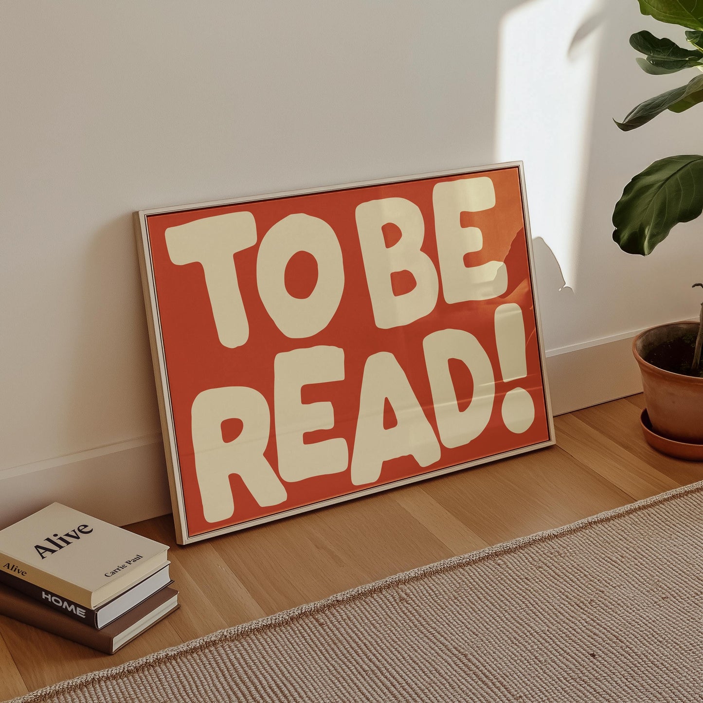 Customizable To Be Read! Art Print Poster ONLY, Book Art, Library Wall Decor, Bookstagram Poster, TBR Print, Maximalist reading books poster