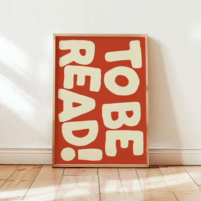 Customizable To Be Read! Art Print Poster ONLY, Book Art, Library Wall Decor, Bookstagram Poster, TBR Print, Maximalist reading books poster