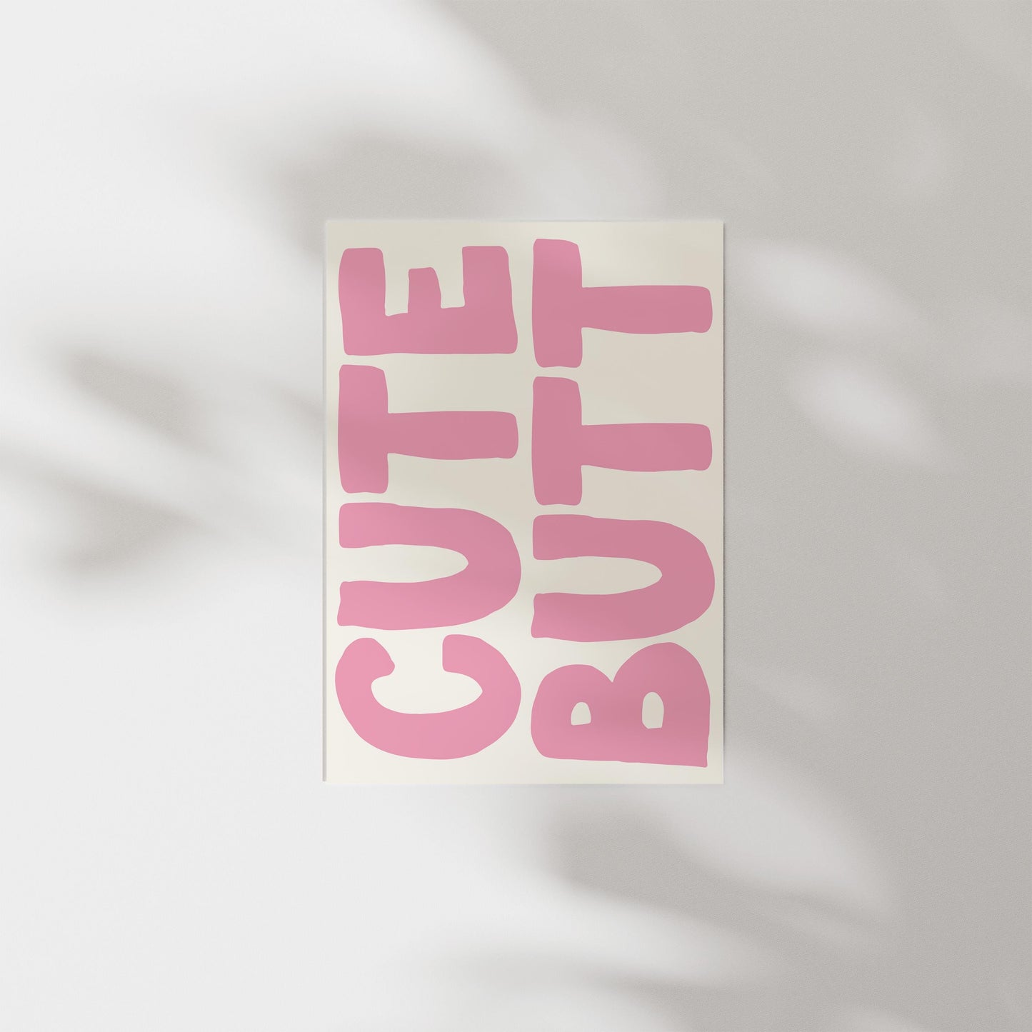 Customizable Cute Butt, Art Print Poster ONLY, Bedroom Art, Toilet Wall Decor, Funny Bathroom Print, Maximalist Home Decor, Custom Colours