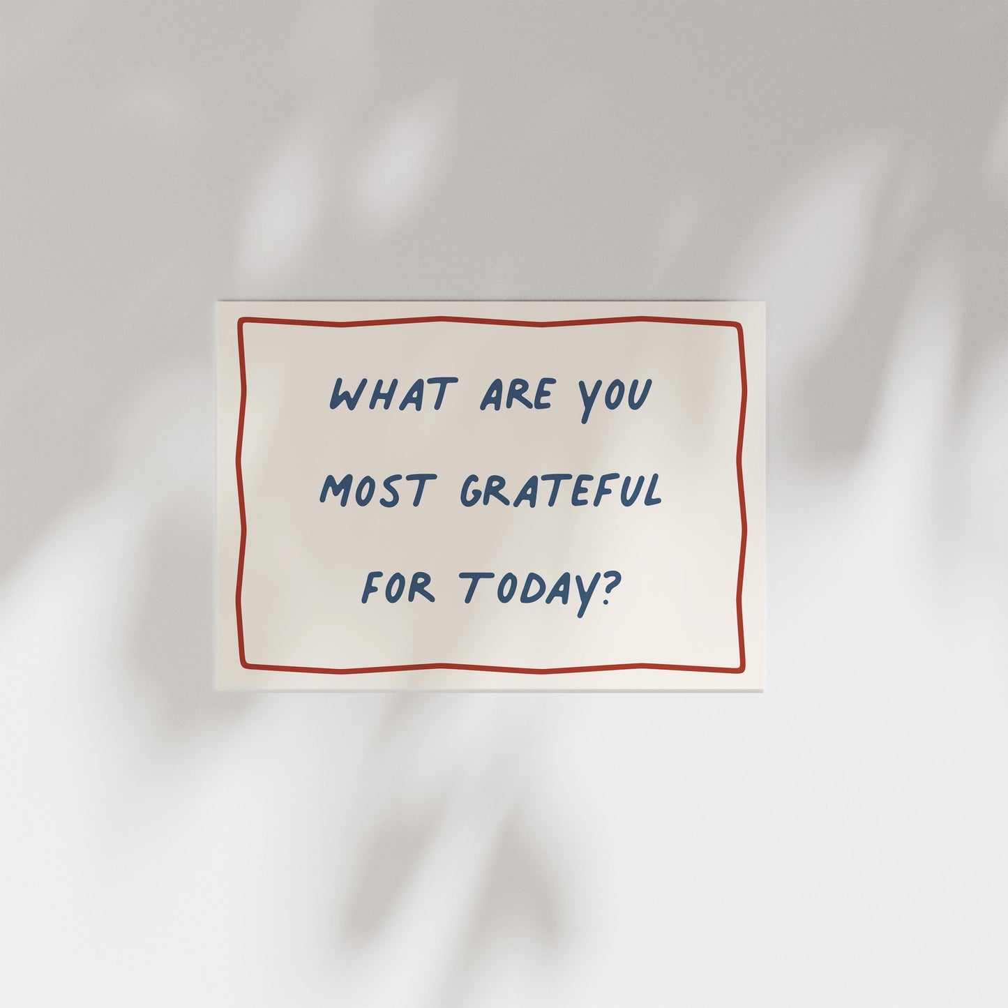 Customizable What are you grateful for today? Art Print Poster ONLY, Mindful Print, Gratitude Bedroom Wallart, Doodle Print, Custom Colours