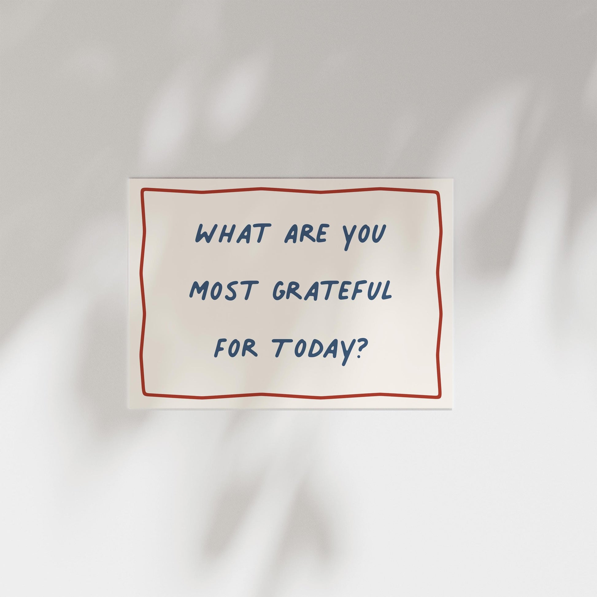 Customizable What are you grateful for today? Art Print Poster ONLY, Mindful Print, Gratitude Bedroom Wallart, Doodle Print, Custom Colours