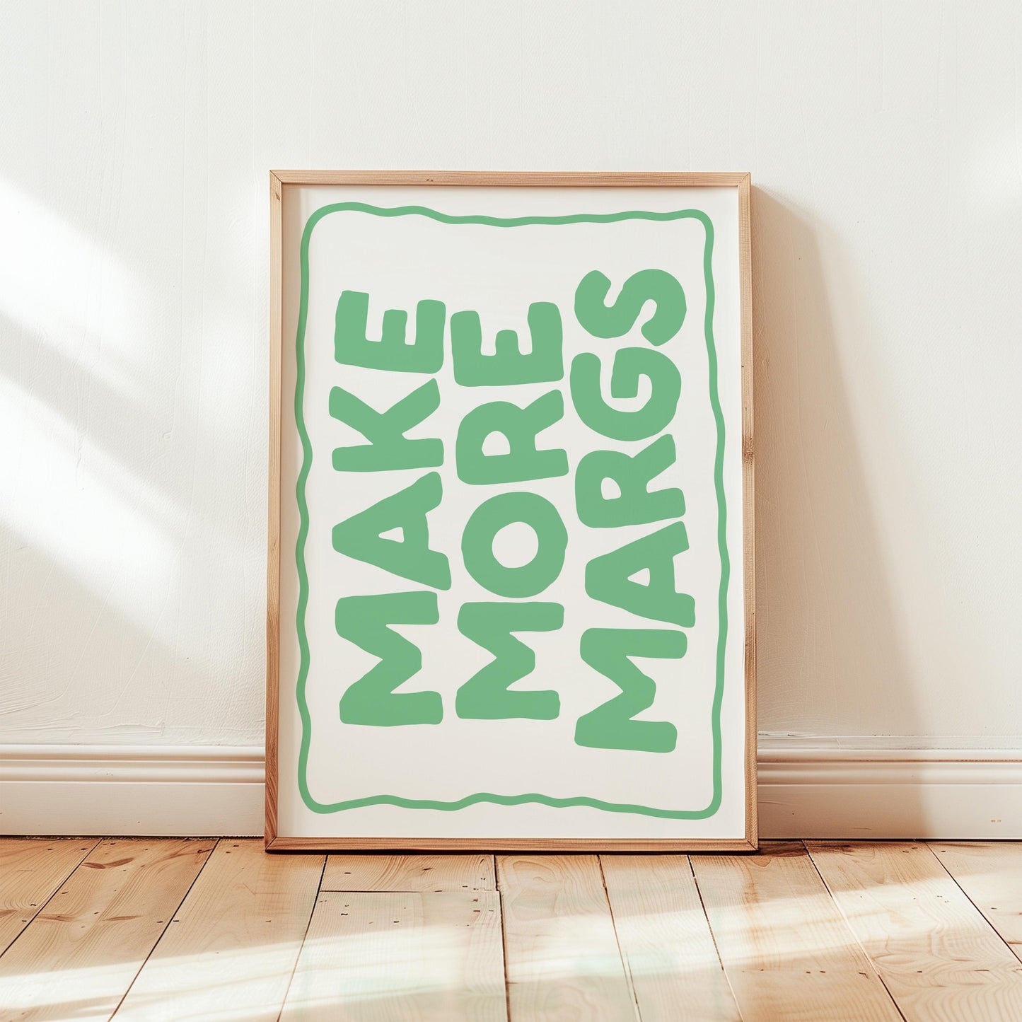 Customizable Make More Margs Art Print Poster ONLY, Kitchen Wall Art, funny Wall Decor for cocktail Lovers, Bar Decor, Make Margaritas