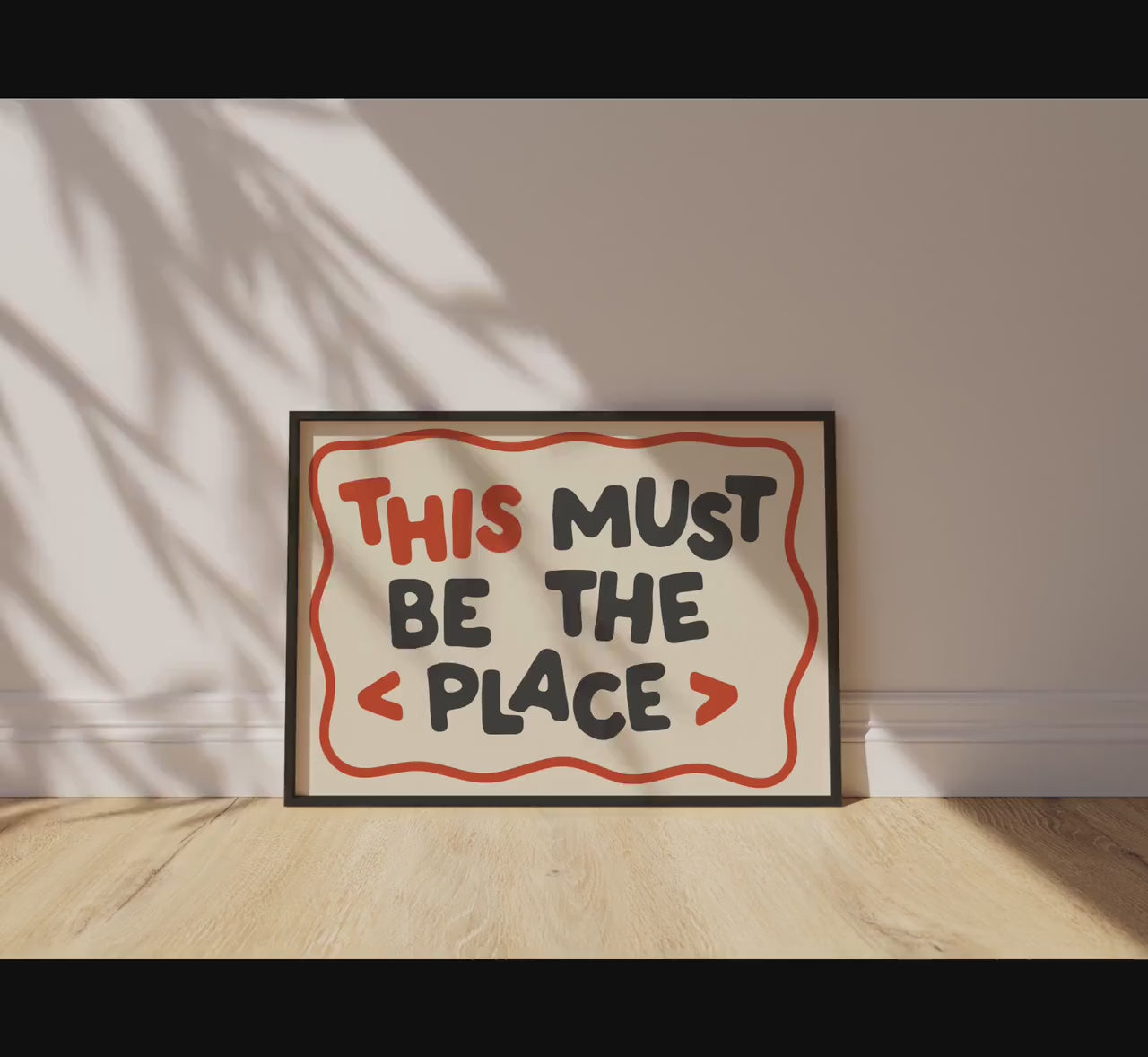 Customizable This Must Be The Place Art Print Poster ONLY, Hallway Art, Welcome Wall Decor, Entryway Print, Maximalist Doodle Art Print
