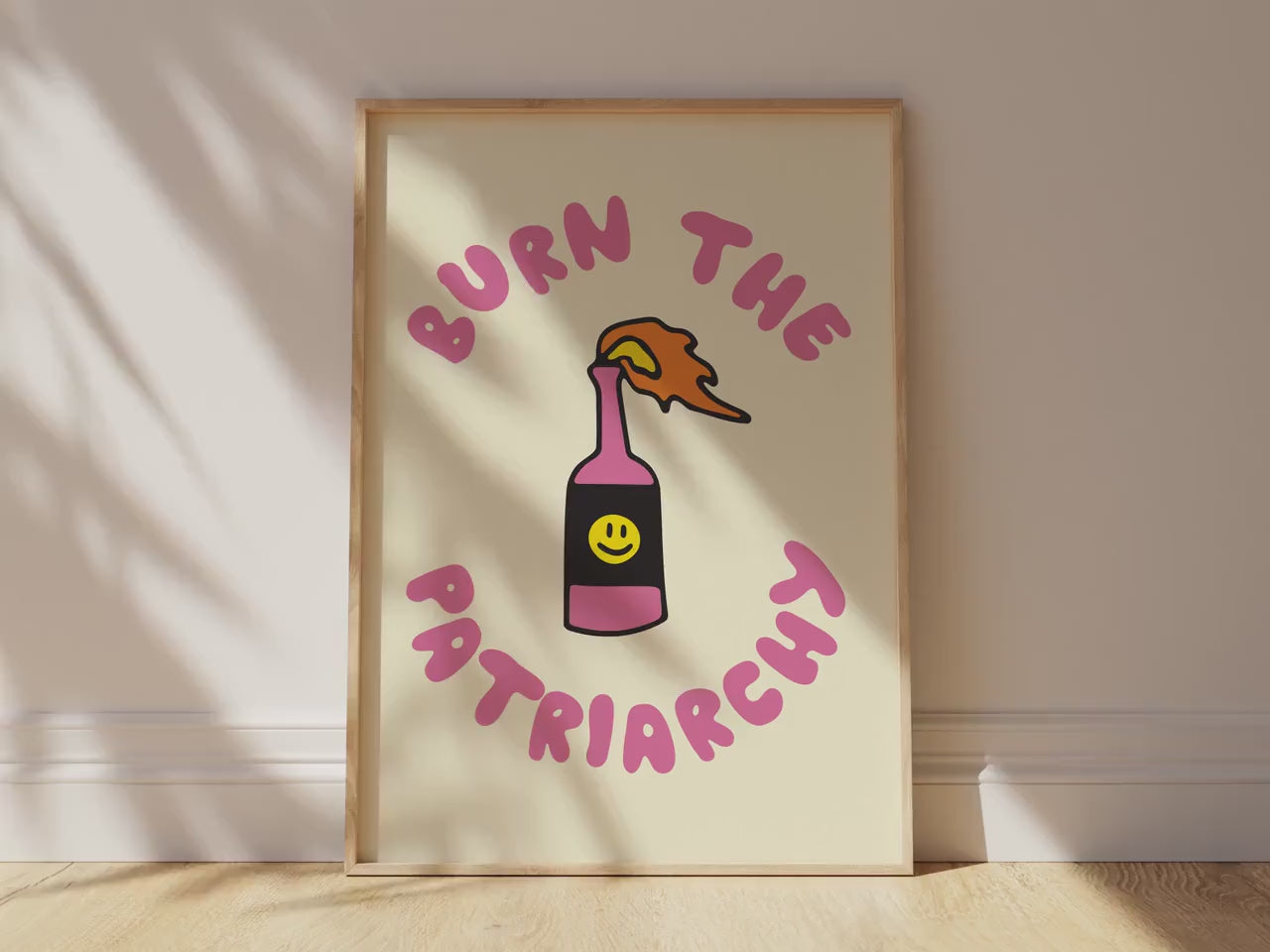 Customizable Burn The Patriarchy Print Poster ONLY, Protest Art, Feminism Wall Decor, Social Justice Poster, Activism Art, Gender Equality
