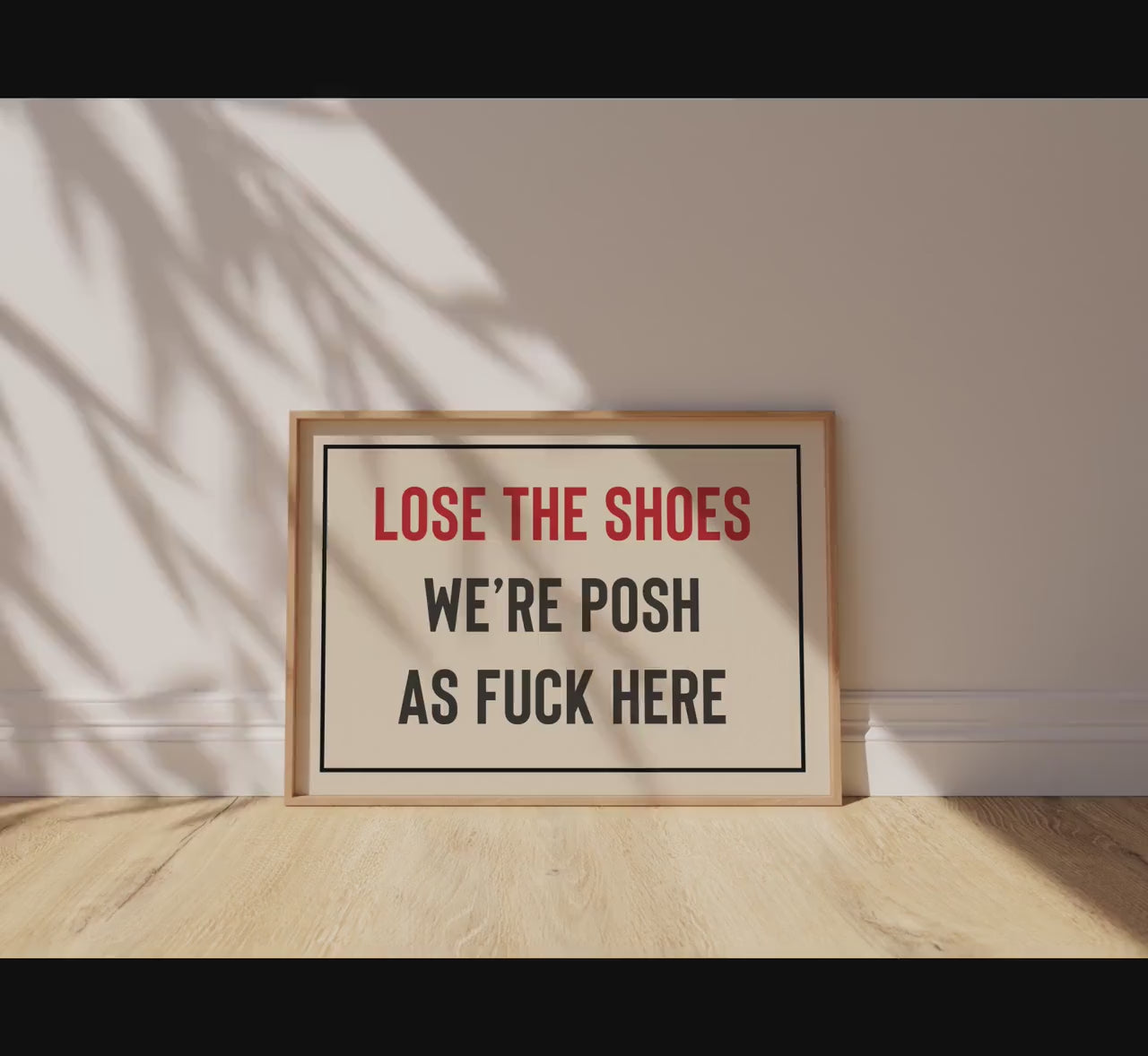 Customizable Lose The Shoes Art Print Poster ONLY, Hallway Art, Funny Welcome Wall Decor, Sarcastic Entryway Print, Minimal Mudroom Art