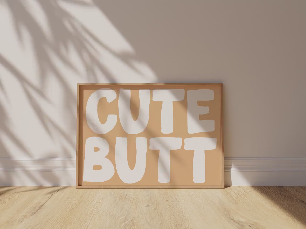 Customizable Cute Butt, Art Print Poster ONLY, Bedroom Art, Toilet Wall Decor, Funny Bathroom Print, Maximalist Home Decor, Custom Colours