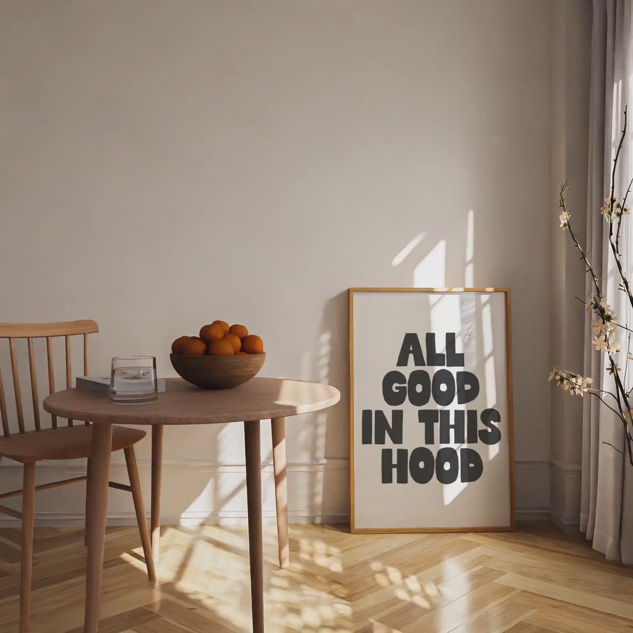 Customizable All Good In This Hood | Art Print Poster ONLY | Hallway Art | Wall Decor | Custom Sizes